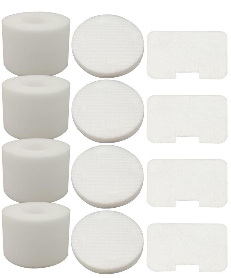 Dttery 4 Pack Filters Kit Replacement for Shark Navigator Deluxe Upright Vacuum NV42, NV44, NV46, UV402 Part # XFF36 - Image 1
